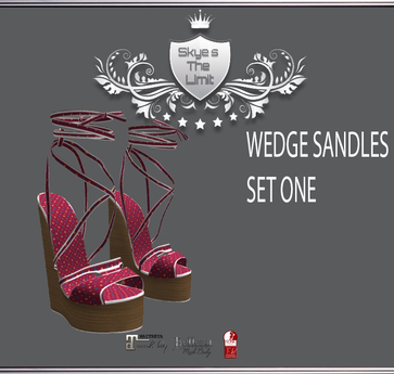 Second Life Marketplace - :STLF: WEDGE SANDLES